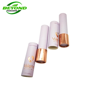 Biodegradable Luxury Eco Friendly Recycled High Quality Empty Cardboard Lip Gloss Tube Packaging With Custom Design