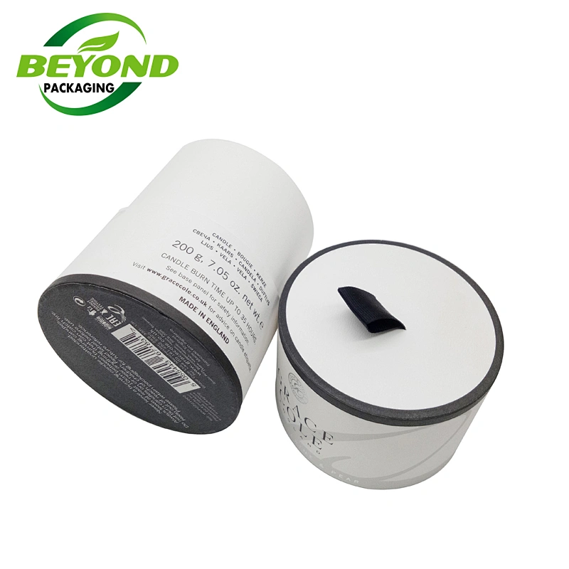 Biodegradable High Quality Special Paper Silver Stamping Cardboard Box With Logo For Candles