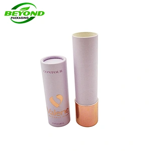 Luxury Biodegradable Cosmetic Empty Lip Gloss Packaging Paper Cardboard Tube Packaging