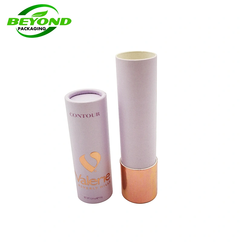Luxury Biodegradable Cosmetic Empty Lip Gloss Packaging Paper Cardboard Tube Packaging