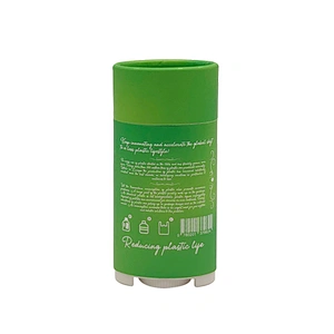 Biodegradable cosmetic kraft packaging solid Stick Containers oval screw-up stick cardboard deodorant/balm twist up tubes
