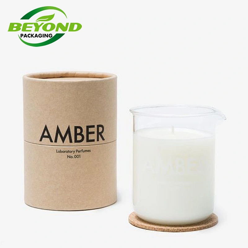Wholesale Eco Friendly Custom Printing Design Kraft Candle Paper Tubes Packaging Box Supplies