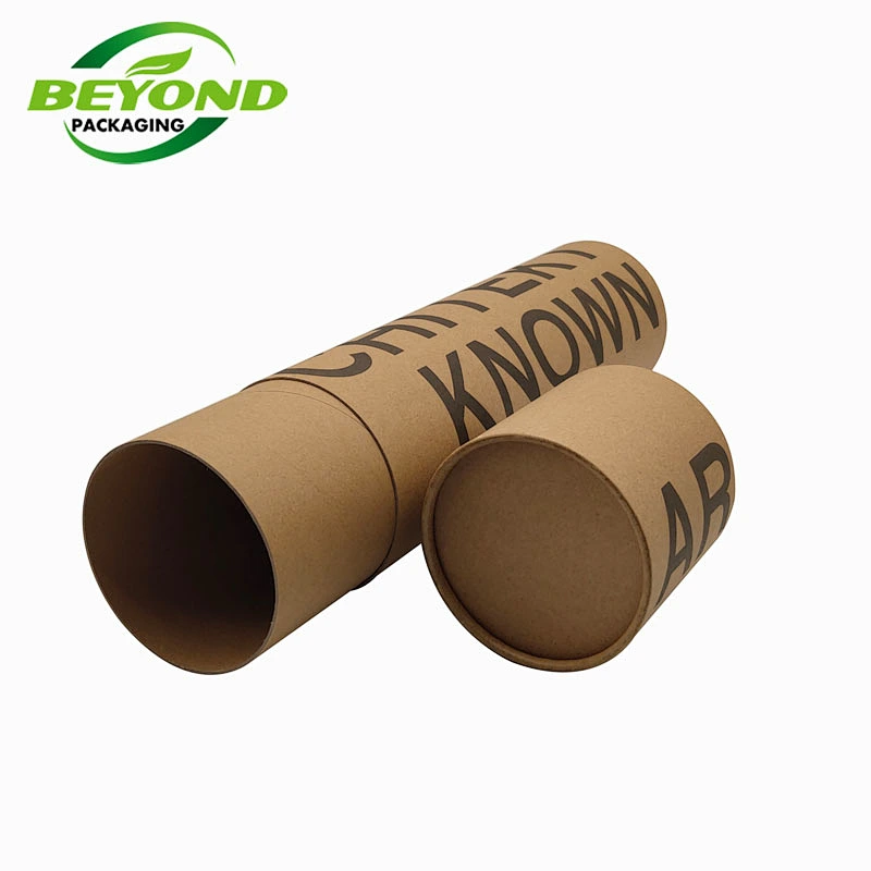 Biodegradable Rigid Kraft Cardboard Extra Large Round box Poster Packaging Tube Cylinder Box For Clothes Poster Packaging