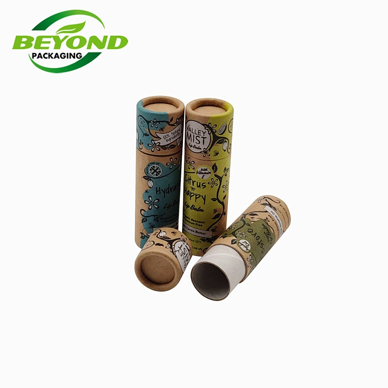 Push up paper tube for deodorant packaging and lip balm packaging cosmetic empty cardboard containers paper tube