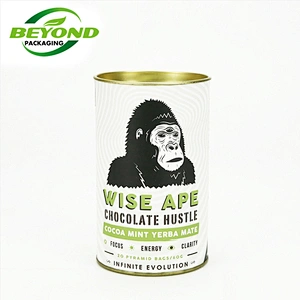 Biodegradable Food Grade Paper Tube Box Month With Sealing Recycled Paper Can Packaging For Pet Food With Customized Design