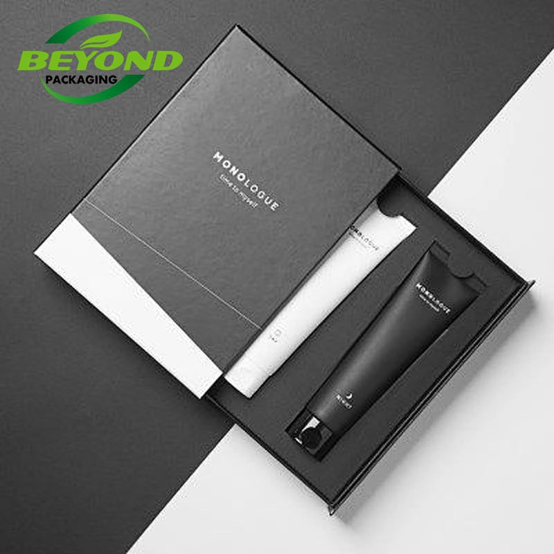 CMYK Printed Rigid Cardboard Package Custom Slide Out Drawer Box For Cosmetic Bottle Packaging Box