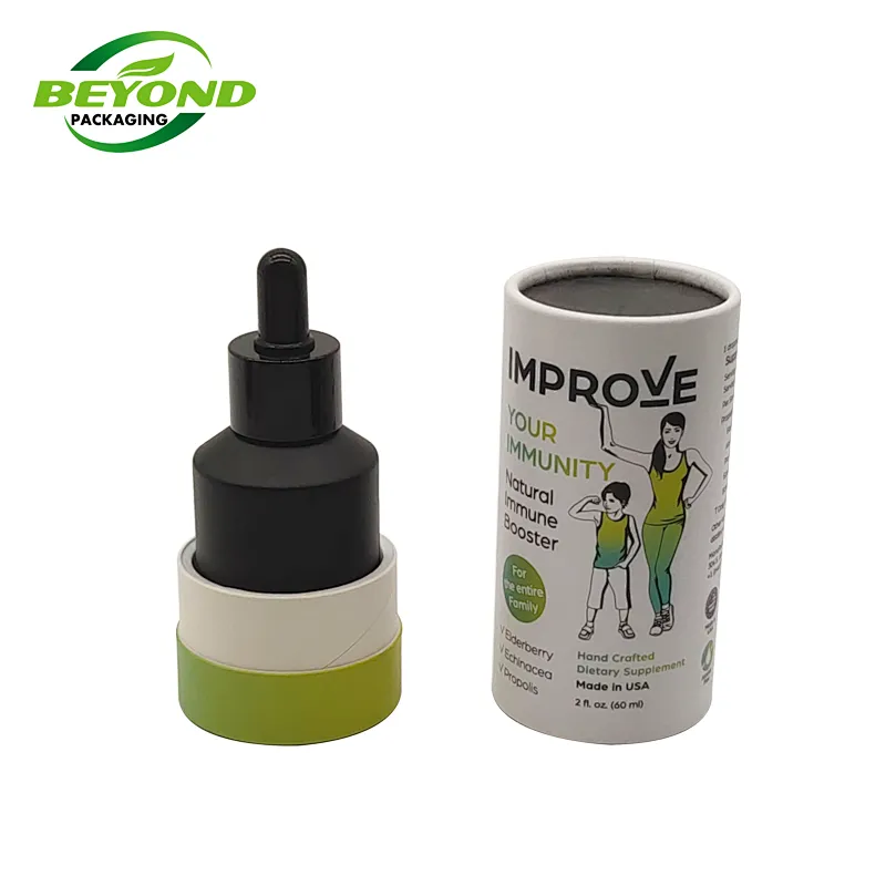 Direct Manufacturer Eco Friendly Full Color Printing Cosmetics Packaging Paper Tube Cardboard Cylinder For Bottle Packing