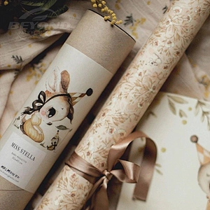 Environmental Protection Kraft Paper Food Grade Cardboard Tube Packaging For Dog Food Custom Design