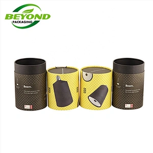 Wholesale Personalized cylinder box Packaging custom printing Beauty Packaging Paper Tube For Soap Bars and candle With Custom