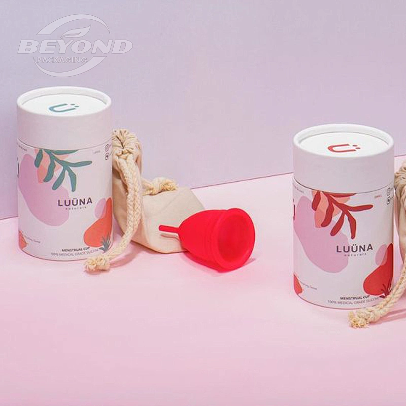 Eco Friendly Colorful Design Round Shape Kraft Craft Paper Tube Packaging Cylindrical Canister Cardboard Gift Tube