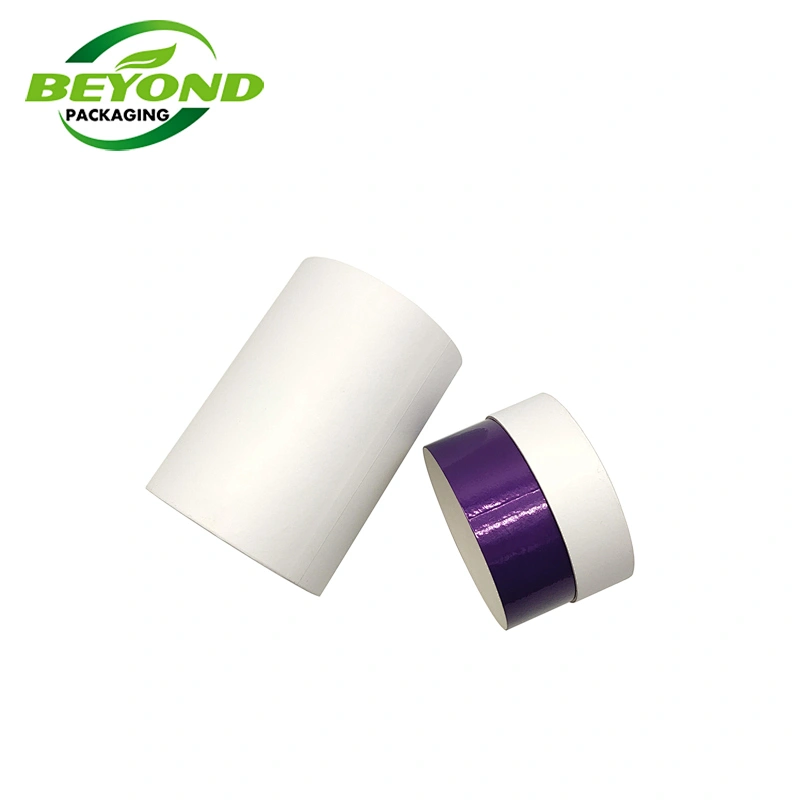 Biodegradable Cardboard Paper Tube White Cosmetic Packaging Paper Tube  Gift Packaging