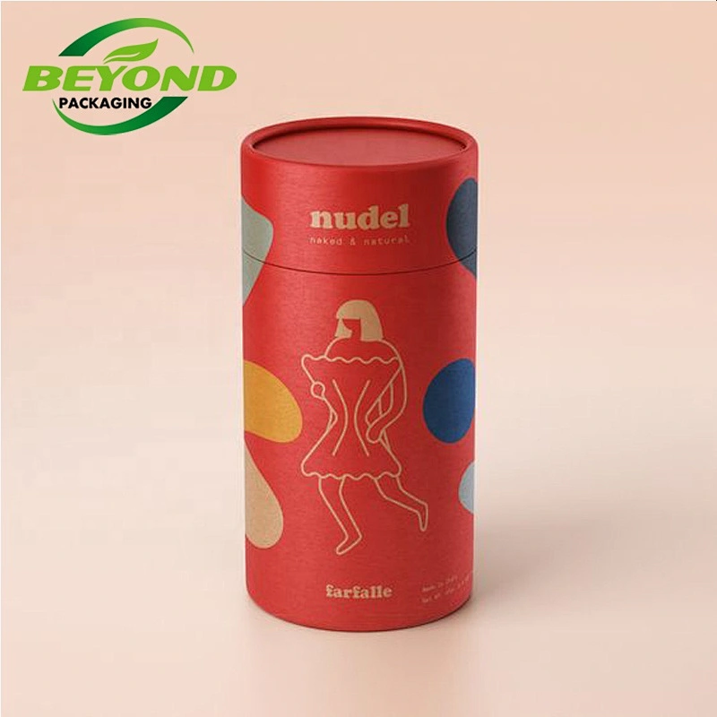 High Quantity Gift Box Custom Designed Logo Essential oil Perfume Skincare Cylinder Round packaging Paper Tube