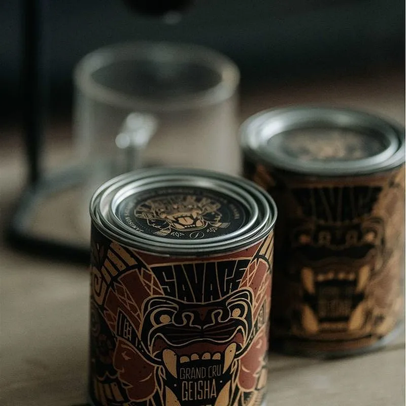 Custom Loose Tea Cans Food Grade Cardboard Cylinder Empty Coffee Container Paper Tube Packaging Round Boxes with Metal Lid