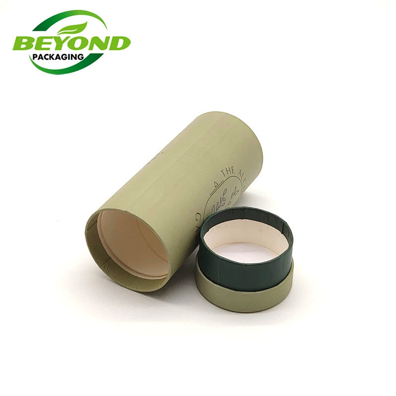 Biodegradable Eco friendly  Cardboard Paper Packaging Paper Tube Cylinder Tube For Cosmetic Glass Bottle Packaging