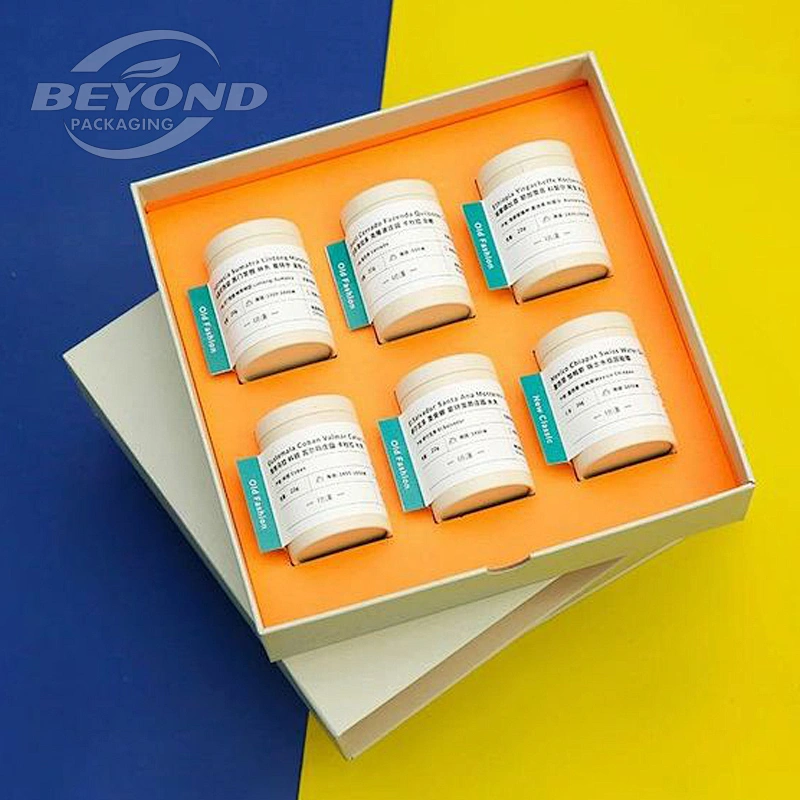 ECO Cardboard Glassine Tube Packaging Cosmetic Containers Cylinder Tube Box Packaging Container Custom Logo