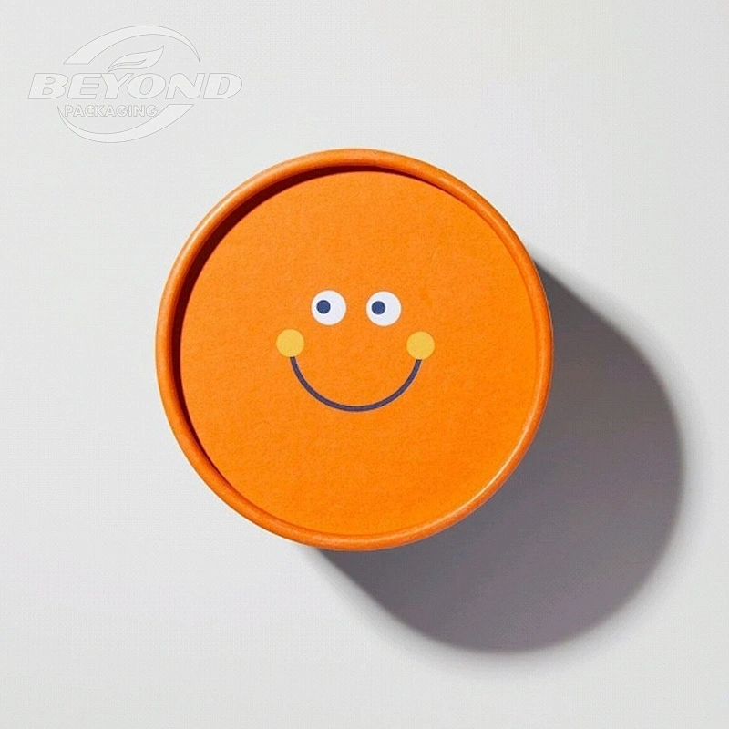 Wholesale cute design gift cylinder luxury watch jewelry paper packaging round watches cardboard box