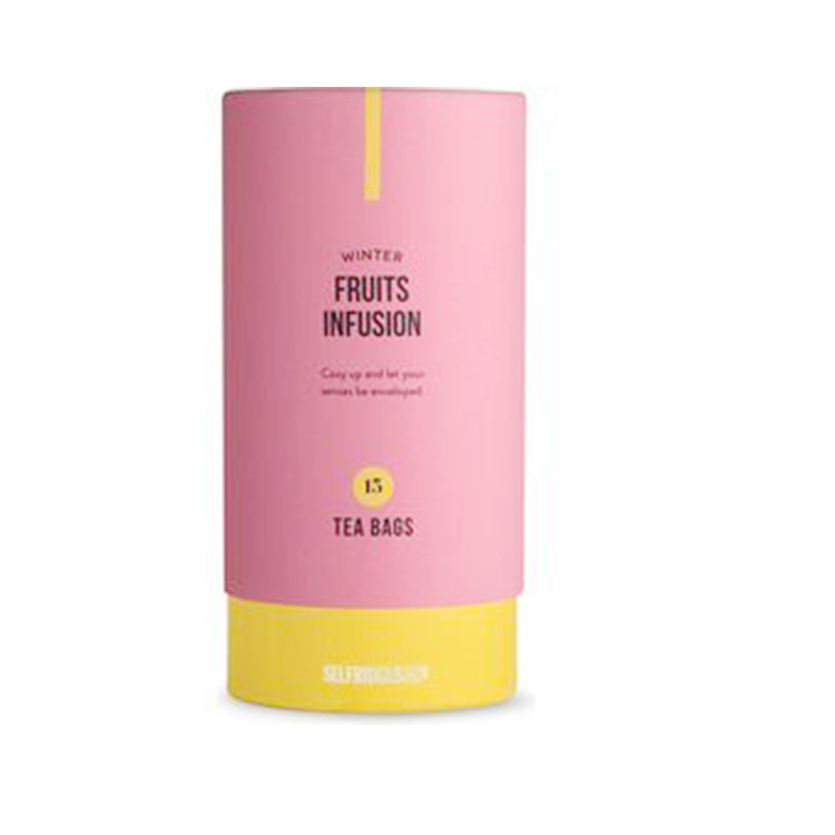 Luxury Customized CMYK Printing Color Wholesale Round Paper Tube Packaging with Long Lid For Tea With Printing