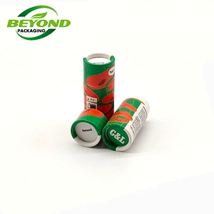 Customized White Craft Paper Custom Printing Biodegradable Push Up Paper Tube Container For 5ml Lip Balm
