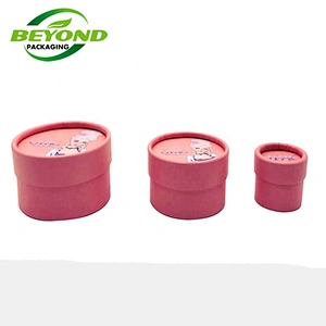 wholesale customized printing top shaker lid biodegradable jar paper-based material cosmetic face powder paper tube 250g