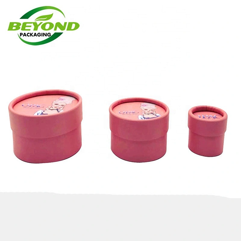 wholesale customized printing top shaker lid biodegradable jar paper-based material cosmetic face powder paper tube 250g