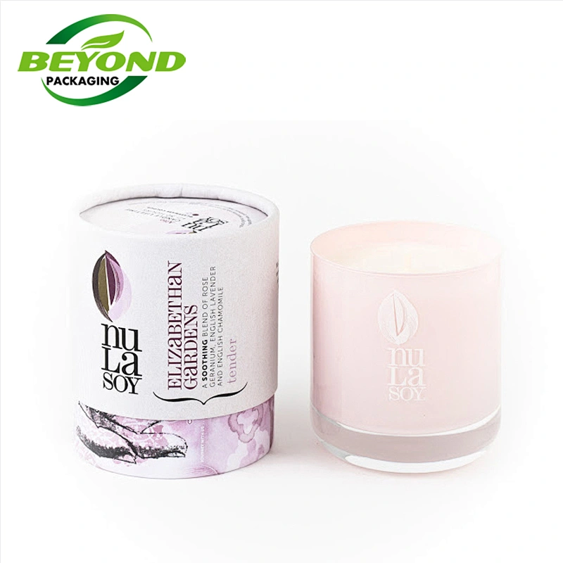 Recyclable Sustainable Custom Printing Empty Candle Jar Packaging Box Candle Container Custom With Personal Logo