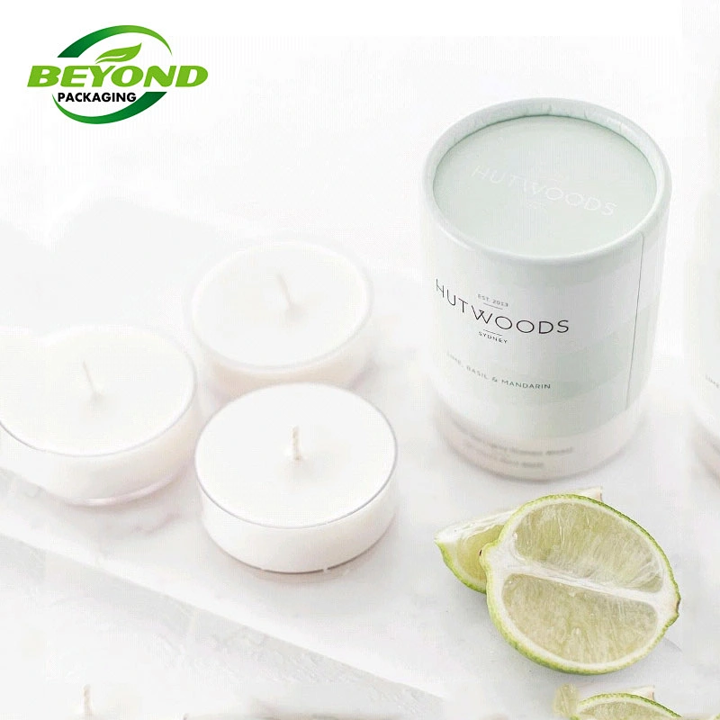 Customized Recoverable Size Logo Printing Packaging Biodegradable Cardboard Candle Paper Tube Packaging Gift