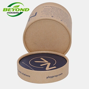 Environmental Recycled  Paper Cardboard Round Logo Candle Packaging For Personalised  candle and wax melt packaging