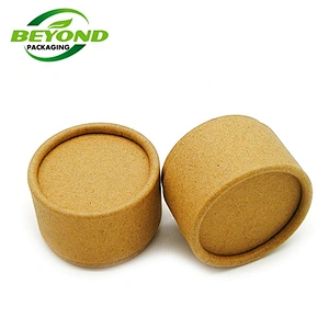 Free sample testing eco friendly recycled empty deodorant/lip balm container packaging round kraft paper tube