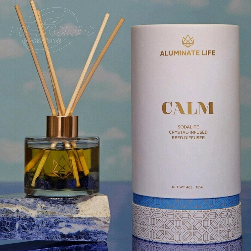 ECO Cardboard Glassine Tube Packaging Cosmetic Containers Cylinder Tube Box Packaging Container Custom Logo