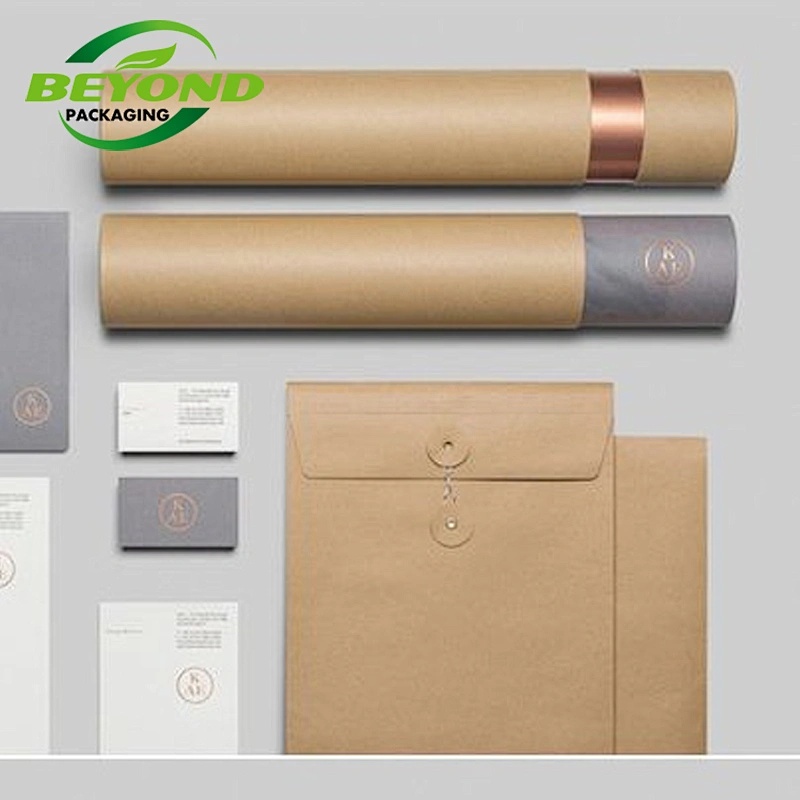 Eco Friendly High Quality Tough Cardboard Cylinder Mailing Tube Custom Printed Shipping Tubes Kraft Paper tube