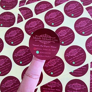 Branding Packing Packaging Private Label Sticker Customized Small Printing Custom Logo Waterproof Sticker Label