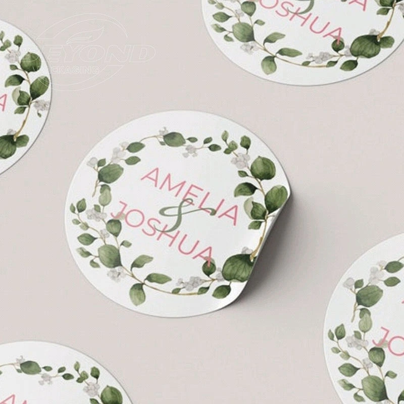 Branding Packing Packaging Private Label Sticker Customized Small Printing Custom Logo Waterproof Sticker Label