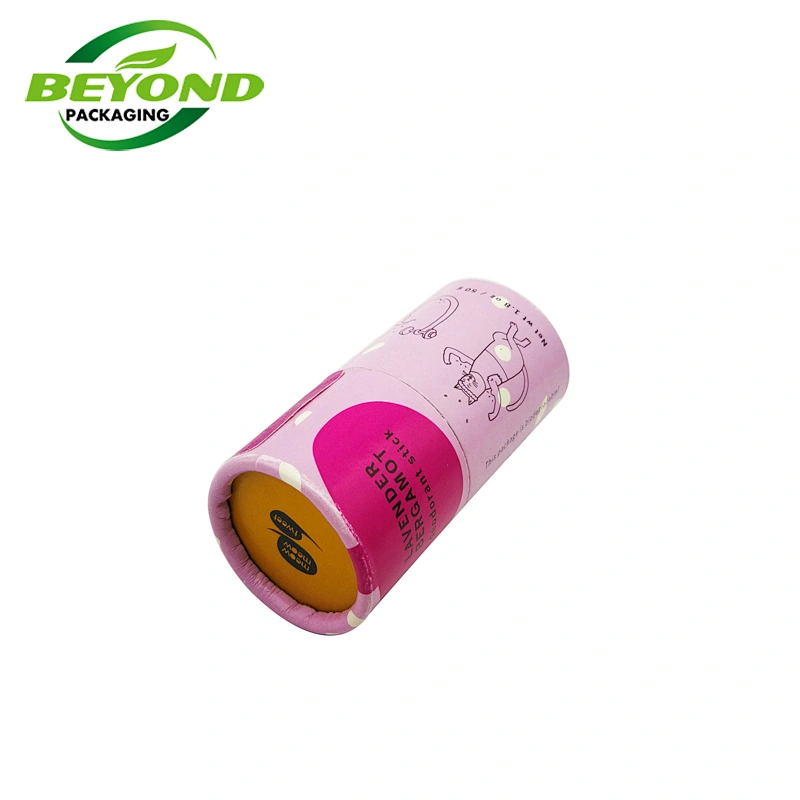 Eco Friendly Custom Design Biodegradable Kraft Cardboard Recycled Envase Deodorant Directly Packaging Push Up Paper Tube Carton