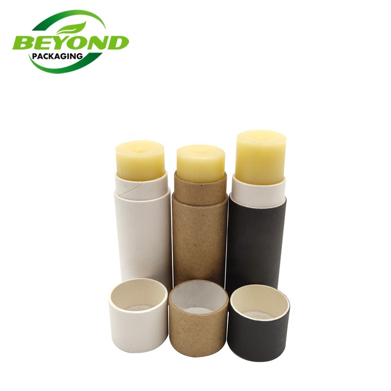 Eco friendly twist up lip balm cardboard biodegradable deodorant container push up paper tube Hot products in America
