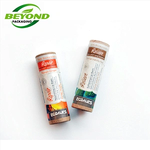 Custom Printed Cardboard Deodorant Container Eco Friendly 60g Sunscreen Sticker Packaging Tube Push Up Paper Tubes