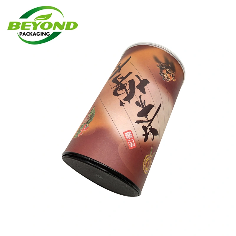 Easy Open Peel Off Paper Packaging Tube Recycled Cardboard Pringles Can Packaging Tube Cylinder Food Grade For Potato Chips