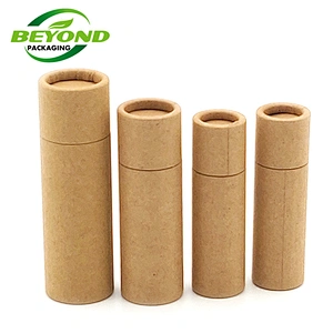 Biodegradable Cardboard Push Up Paper Deodorant Stick Container Packaging Paper Tube