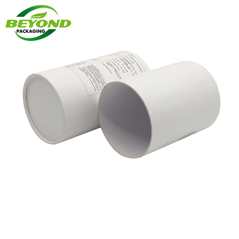 Custom Eco Friendly Recycled Kraft White Cardboard Gold Stamping Cosmetic Skin Care Container Box Packaging Paper Tube