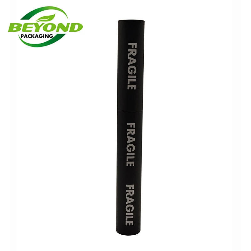 Customized Black Printing Round Long Recyclable Feature Paper Box for postal Tube Map Packaging Mailing Paper Tube