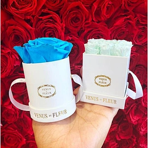 Decorative Hat Waterproof Paper Circle Round Packaging Gift Single Rose Flower Display Boxes With Lid