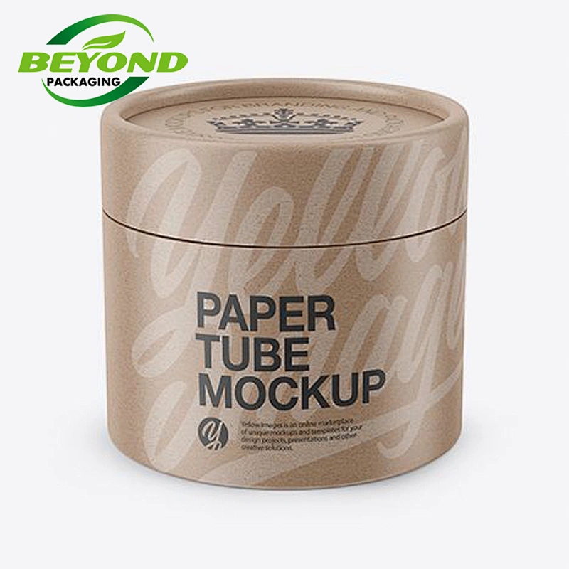 Factory price custom food grade paper cardboard packaging gift paper tube with foil paper insert for coffee bean