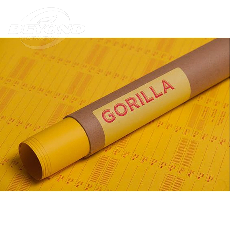 Eco-friendly Special Long Custom Printing Rigid Cardboard Paper Tube For Gift Poster