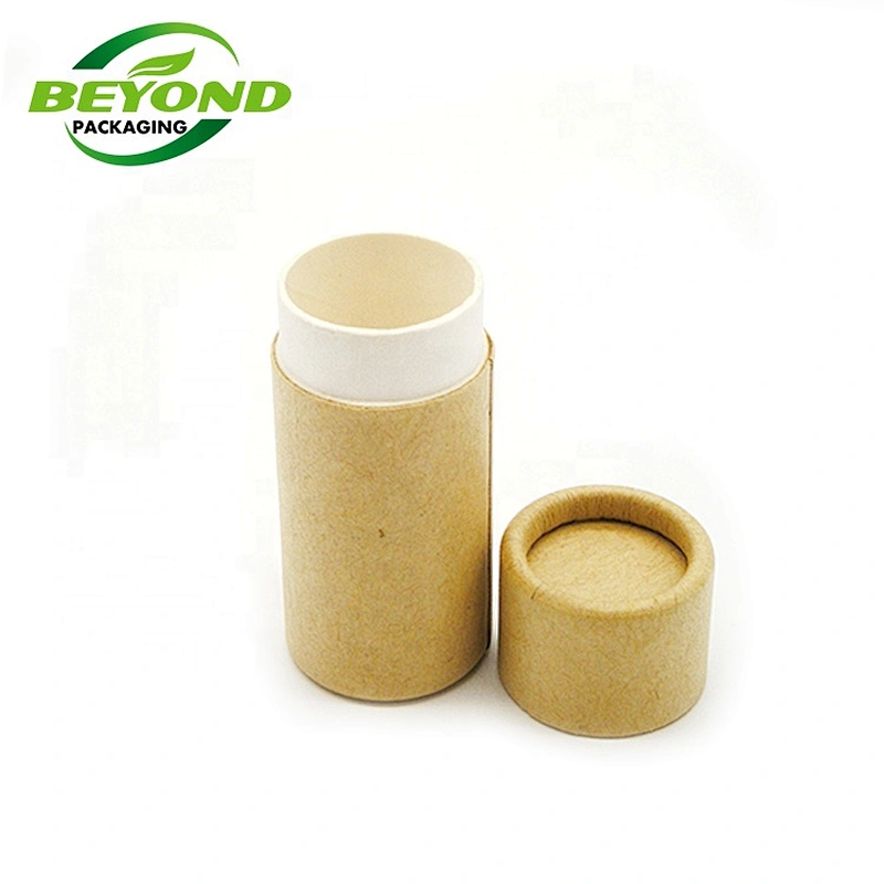Eco Friendly 0.3oz 7g Kraft Paper Cardboard Lipbalm/Lipstick Paper Tube Packaging