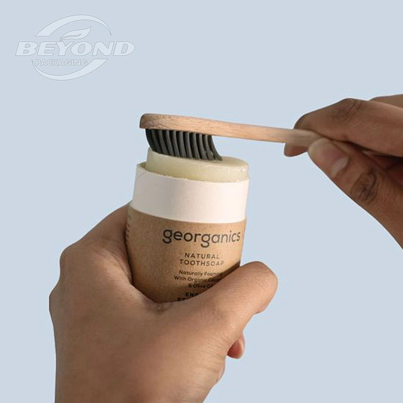 Custom Lip Balm Cardboard Biodegradable Cylinder Custom Printed Paper Tube Body Balm Jar Container