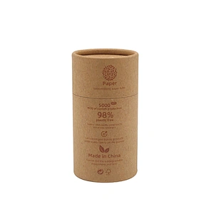 Reverse Filling Biodegradable Food Container Paper Custom Rotating Sifter Container Cardboard Packaging Loose Powder Paper Jar