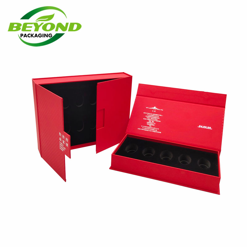 Luxury high quality jewelry gift box velvet necklace ring bracelet earrings gift box with metallic magnetic closure gift box