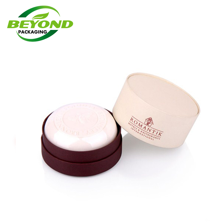 Biodegradable Kraft Cardboard Empty Eco Friendly Aluminum Inside Round Cylinder Circle Tube For Soap Packaging