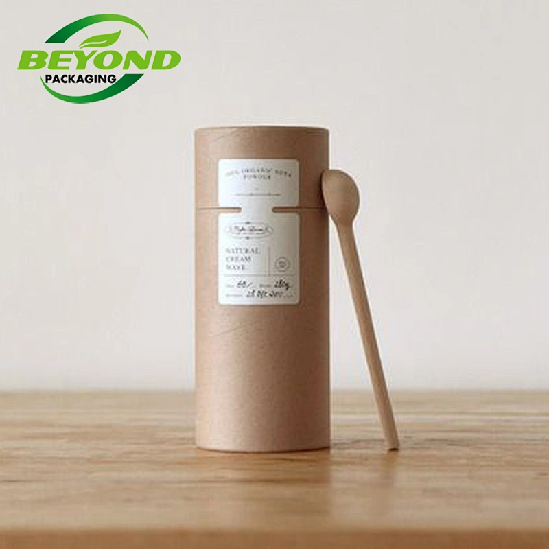 Factory price custom food grade paper cardboard packaging gift paper tube with foil paper insert for coffee bean