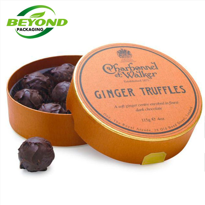 Custom Size Beautiful Luxury  Design Round Cylinder Christmas Gift Box Packaging Paper Cardboard Tube For Chocolate box
