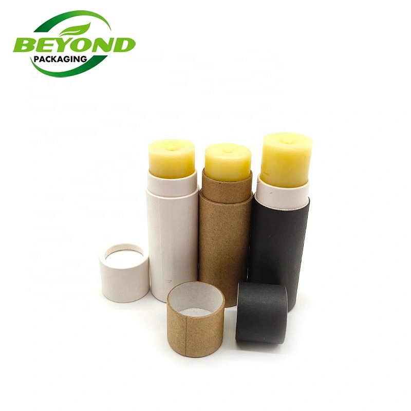 Eco friendly twist up lip balm cardboard biodegradable deodorant container push up paper tube Hot products in America